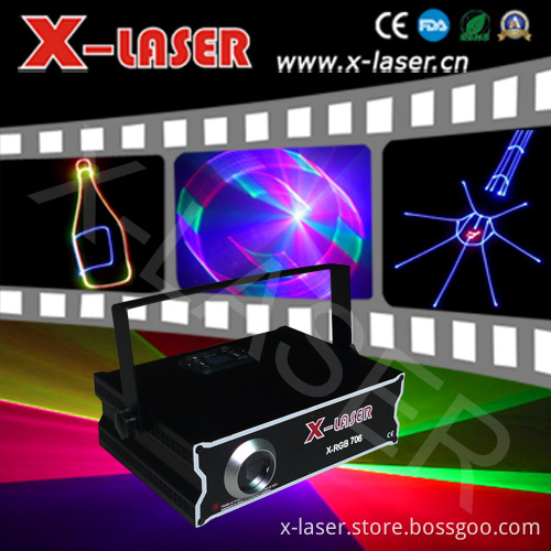 3D Laser with SD Card for 500mw RGB Laser Light